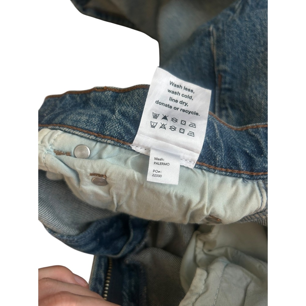 Reformation Straight-Leg Jeans in Medium Blue Wash - Picture 9 of 10